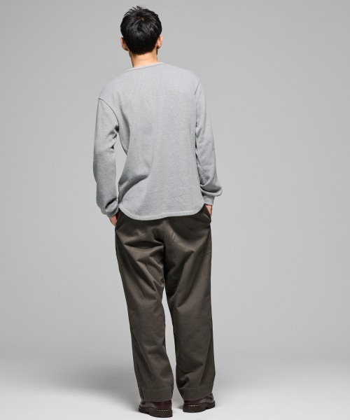 KRIFF MAYER（クリフメイヤー）の「ハニカムワッフルヘンリーロンT（Tシャツ/カットソー・メンズ・チャコール/ネイビー/ナチュラル/グレー・MEDIUM/LARGE/X-LARGE）」の19枚目の写真