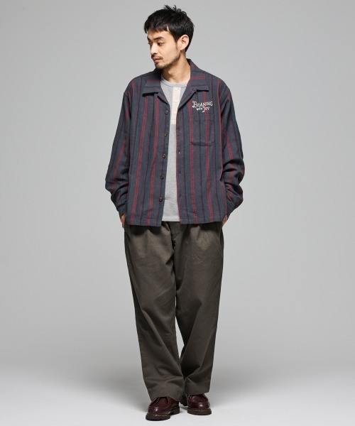 KRIFF MAYER（クリフメイヤー）の「ハニカムワッフルヘンリーロンT（Tシャツ/カットソー・メンズ・チャコール/ネイビー/ナチュラル/グレー・MEDIUM/LARGE/X-LARGE）」の20枚目の写真