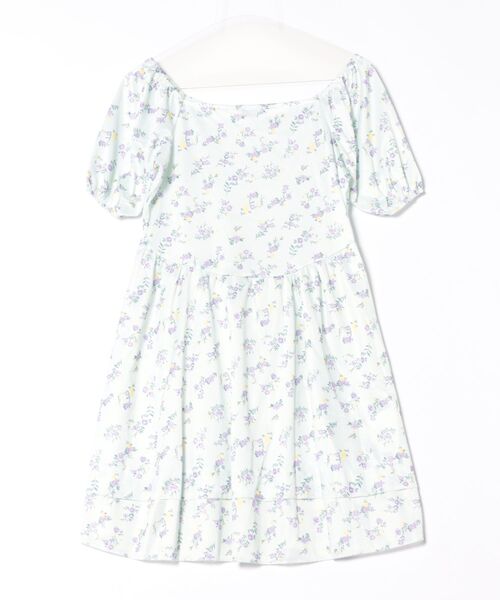 Mayree（メイリー）の「【Mayree】小花柄 フレア 半袖 ミニ丈 ワンピース（ワンピース・レディース・ホワイト・SMALL/MEDIUM/LARGE）」の2枚目の写真