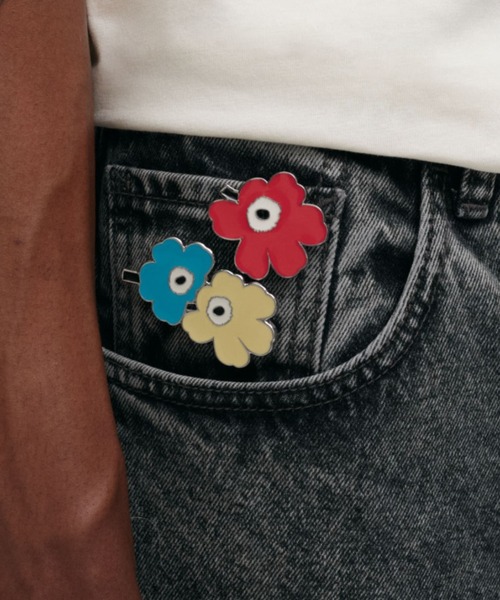 marimekko（マリメッコ）の「【kioski】Unikko / Pumpuli Set Ii pin set（その他小物・レディース・レッド・FREE）」の5枚目の写真