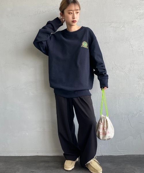 fredperry クルーネックスウェット ネイビー S FRED PERRY フレッドペリー FREDPERRY トレーナー メンズ クルー