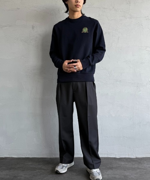トレーナー スウェット 「WEB先行予約」「FRED PERRY/フレッドペリー」 TENNIS BADGE クルーネックスウェット レディース メン WEB先行予約】[FRED PERRY/フレッドペリー] TENNIS BADGE クルー