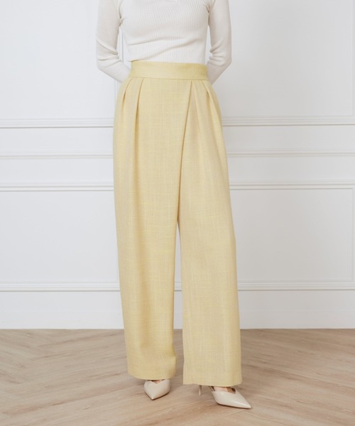 INED(イネド)の「ラップパンツ《la veille by SUPERIOR CLOSET》(その他パンツ・レディース・イエロー・7号/9号/11号)」の1枚目の写真
