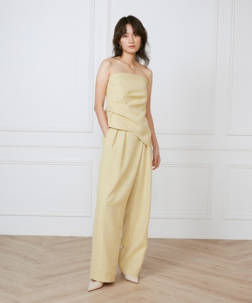 INED(イネド)の「ラップパンツ《la veille by SUPERIOR CLOSET》(その他パンツ・レディース・イエロー・7号/9号/11号)」の2枚目の写真