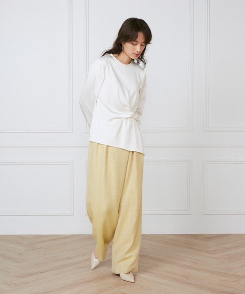 INED(イネド)の「ラップパンツ《la veille by SUPERIOR CLOSET》(その他パンツ・レディース・イエロー・7号/9号/11号)」の5枚目の写真