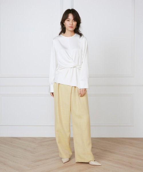 INED(イネド)の「ラップパンツ《la veille by SUPERIOR CLOSET》(その他パンツ・レディース・イエロー・7号/9号/11号)」の6枚目の写真