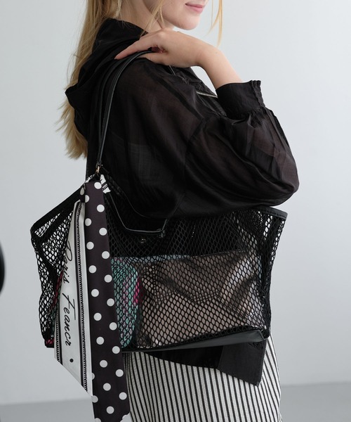 ZAKKA-BOX(ザッカボックス)の「メッシュトートバッグ(トートバッグ・レディース・ブラウン/ブラック・FREE)」の22枚目の写真