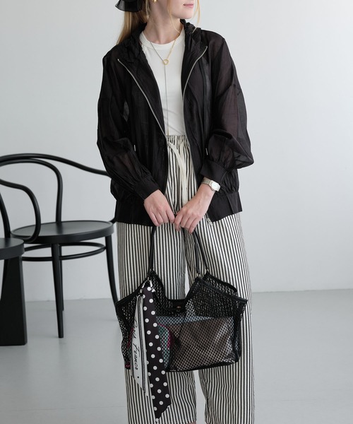 ZAKKA-BOX(ザッカボックス)の「メッシュトートバッグ(トートバッグ・レディース・ブラウン/ブラック・FREE)」の12枚目の写真