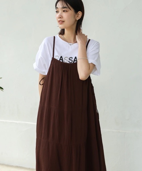 Bou Jeloud（ブージュルード）の「レーヨンクレープキャミワンピース（ワンピース・レディース・ブラック/ブルー/ブラウン・38）」の18枚目の写真