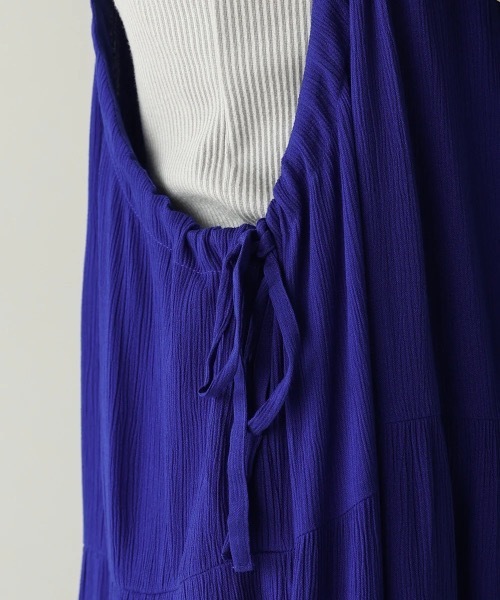 Bou Jeloud（ブージュルード）の「レーヨンクレープキャミワンピース（ワンピース・レディース・ブラック/ブルー/ブラウン・38）」の8枚目の写真