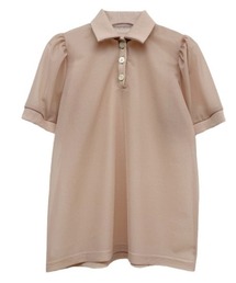 Honey mi Honey - honey mi honey☆豹襟シャツ tulle peplum shirt