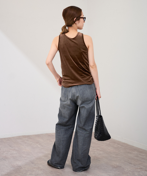 FRAMeWORK（フレームワーク）の「GREYCHORD/グレーコード NIKI NOSLEEVE（タンクトップ・レディース・ブラウン/ウッド・FREE）」の5枚目の写真