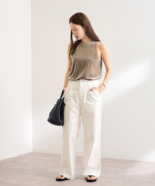 FRAMeWORK（フレームワーク）の「GREYCHORD/グレーコード NIKI NOSLEEVE（タンクトップ・レディース・ブラウン/ウッド・FREE）」の20枚目の写真