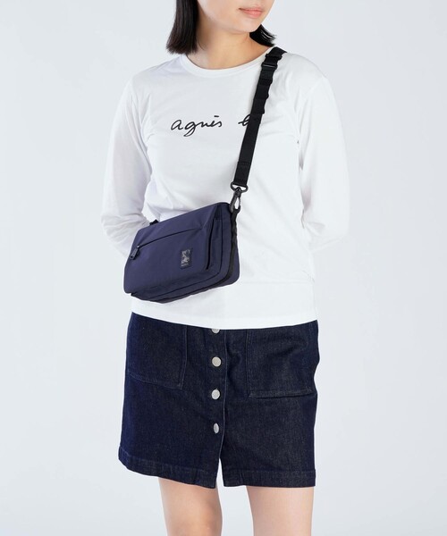 agnes b.(アニエスベー)の「ナイロン 2way ミディアム ショルダーバッグ "Trip" ZAH01A-01(ショルダーバッグ・メンズ・ネイビー・FREE)」の11枚目の写真