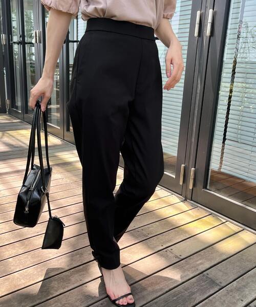 couture brooch(クチュールブローチ)の「【らくちん・キレイ見え】リボンハイパーストレッチパンツ(その他パンツ・レディース・ブラック/グレー・36/38/40/42)」の18枚目の写真