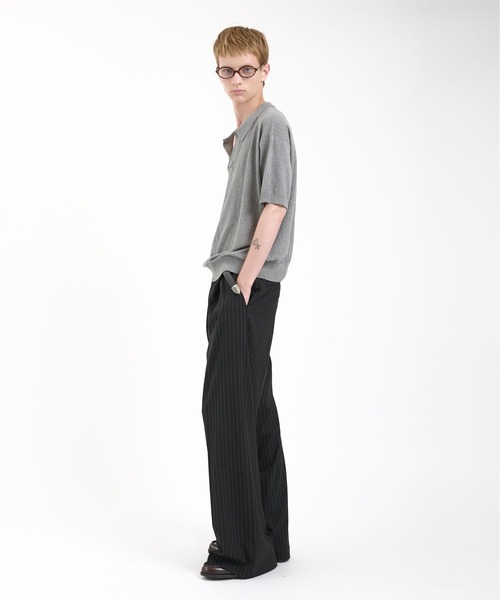 Regen Glanz（レーゲングランツ）の「skipper knit polo shirt/スキッパーニットポロシャツ（ポロシャツ・メンズ・ブラック/グレー・MEDIUM/LARGE）」の14枚目の写真