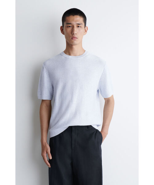 ニットリネンコットンTシャツ（Tシャツ/カットソー）｜COS（コス）の 