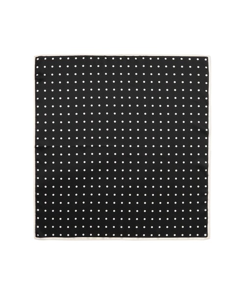 B:MING by BEAMS（ビーミングバイビームス）の「ドット柄 スカーフ（バンダナ/スカーフ・レディース・ブラウン/パープル系その他4/ブラック・ONE SIZE）」の5枚目の写真