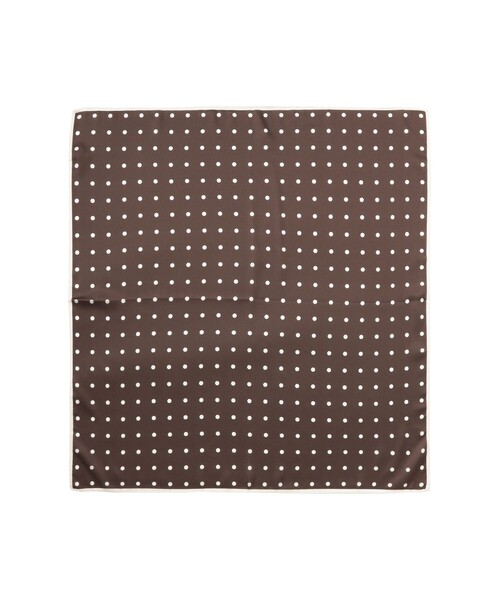 B:MING by BEAMS（ビーミングバイビームス）の「ドット柄 スカーフ（バンダナ/スカーフ・レディース・ブラウン/パープル系その他4/ブラック・ONE SIZE）」の7枚目の写真