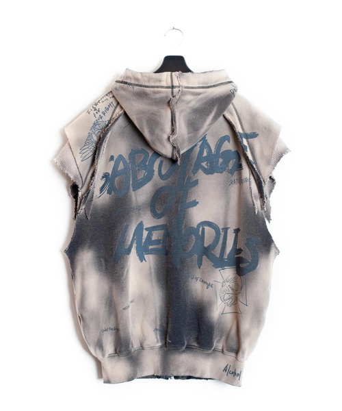SEVESKIG（セヴシグ）の「SEVESKIG/セブシグ/NS HOODIE_SW-SV-NRS-1003（パーカー・メンズ・ブラック/レッド・SMALL/MEDIUM/LARGE/X-LARGE）」の3枚目の写真