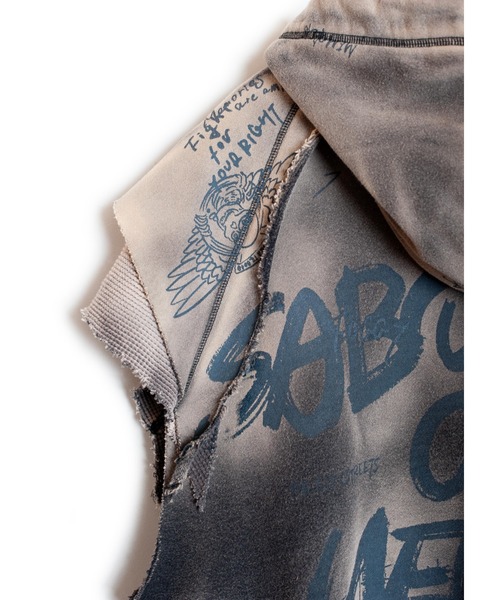 SEVESKIG（セヴシグ）の「SEVESKIG/セブシグ/NS HOODIE_SW-SV-NRS-1003（パーカー・メンズ・ブラック/レッド・SMALL/MEDIUM/LARGE/X-LARGE）」の6枚目の写真