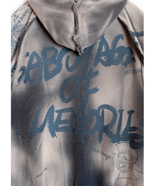 SEVESKIG（セヴシグ）の「SEVESKIG/セブシグ/NS HOODIE_SW-SV-NRS-1003（パーカー・メンズ・ブラック/レッド・SMALL/MEDIUM/LARGE/X-LARGE）」の7枚目の写真