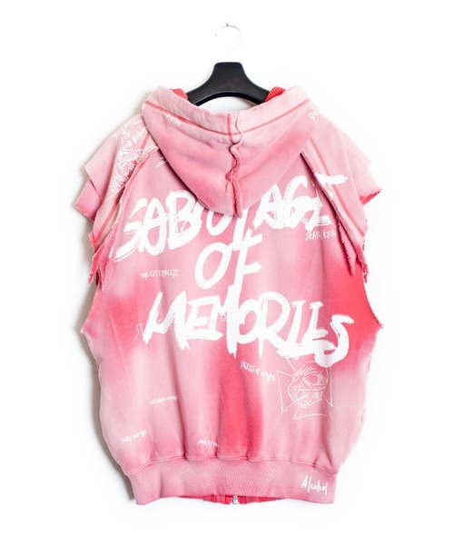 SEVESKIG（セヴシグ）の「SEVESKIG/セブシグ/NS HOODIE_SW-SV-NRS-1003（パーカー・メンズ・ブラック/レッド・SMALL/MEDIUM/LARGE/X-LARGE）」の8枚目の写真