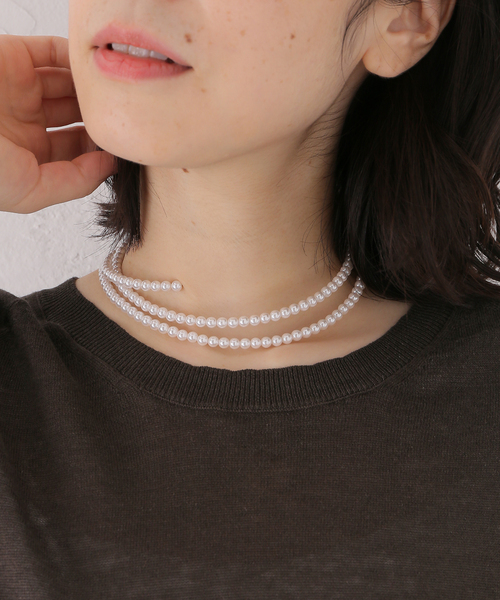 未使用⭐︎IENA Pearl International ネックレス Pearl International CO/11.5.90 serpent ネックレス（ネックレス