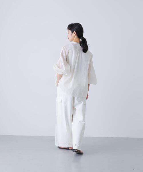 かぐれ（カグレ）の「コットンオーガンジーブラウス（シャツ/ブラウス