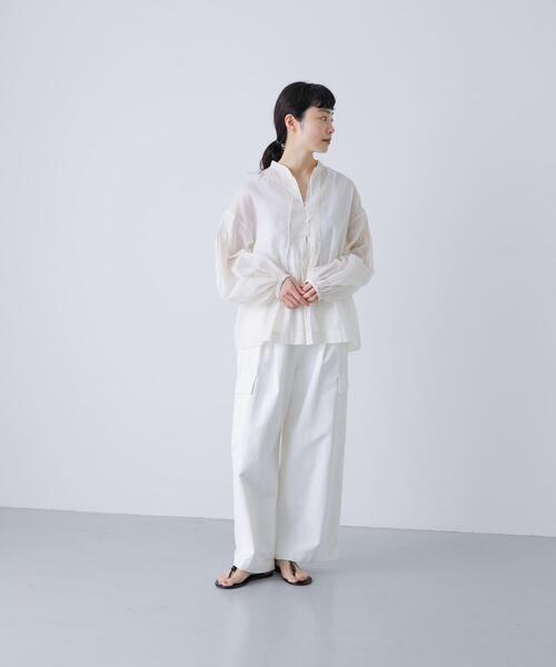 かぐれ（カグレ）の「コットンオーガンジーブラウス（シャツ/ブラウス