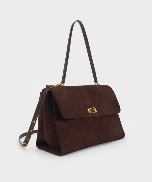 Kerry ケリー トップハンドルサッチェルバッグ CHARLES & KEITH｜Kerry ケリー トップハンドルサッチェルバッグ