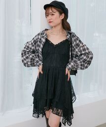 イレヘムティアードミニキャミワンピ
