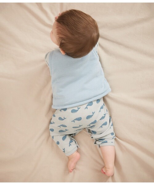 PETIT BATEAU（プチバトー）の「リバーシブルベスト（ベスト・キッズ・グレー・6MONTH/12MONTH/18MONTH）」の5枚目の写真