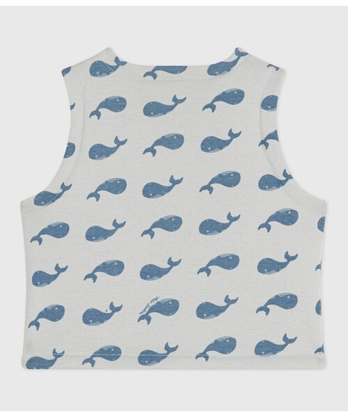 PETIT BATEAU（プチバトー）の「リバーシブルベスト（ベスト・キッズ・グレー・6MONTH/12MONTH/18MONTH）」の8枚目の写真