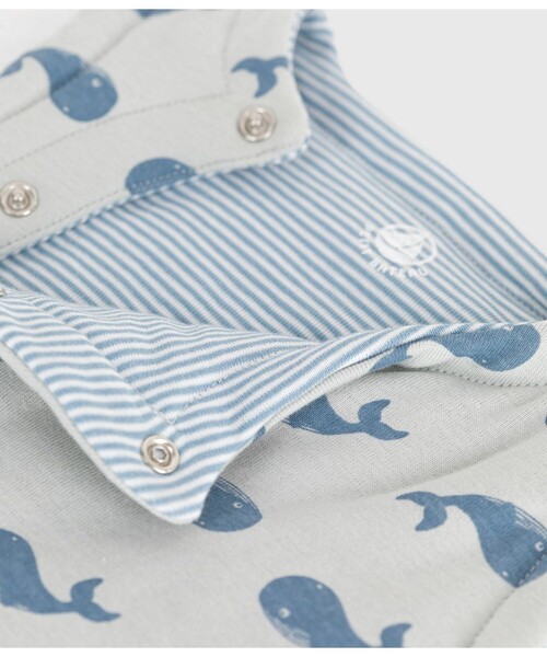 PETIT BATEAU（プチバトー）の「リバーシブルベスト（ベスト・キッズ・グレー・6MONTH/12MONTH/18MONTH）」の9枚目の写真