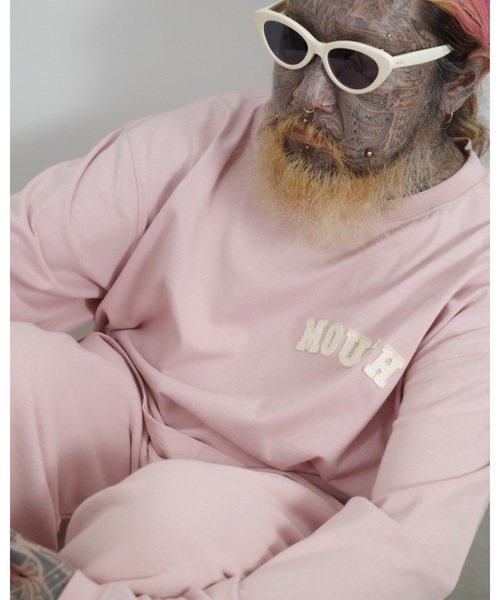 NISHIMOTO IS THE MOUTH(ニシモト イズ ザ マウス)の「L/S TEE | NISHIMOTO IS THE MOUTH(Tシャツ/カットソー・メンズ・スモークピンク/ブラック/ホワイト・MEDIUM/LARGE/X-LARGE)」の6枚目の写真
