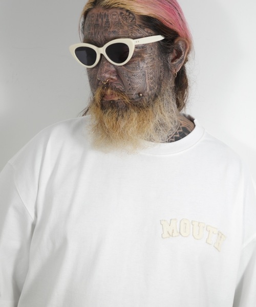 NISHIMOTO IS THE MOUTH(ニシモト イズ ザ マウス)の「L/S TEE | NISHIMOTO IS THE MOUTH(Tシャツ/カットソー・メンズ・スモークピンク/ブラック/ホワイト・MEDIUM/LARGE/X-LARGE)」の4枚目の写真
