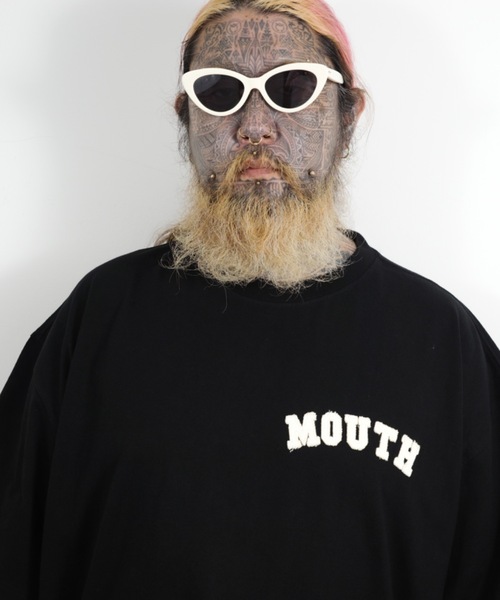 NISHIMOTO IS THE MOUTH(ニシモト イズ ザ マウス)の「L/S TEE | NISHIMOTO IS THE MOUTH(Tシャツ/カットソー・メンズ・スモークピンク/ブラック/ホワイト・MEDIUM/LARGE/X-LARGE)」の5枚目の写真