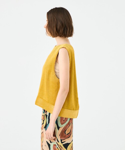 BALLSEY（ボールジィ）の「ラメコーデュロイ フロンタブルトップス（シャツ/ブラウス・レディース・イエロー/ブラウン・36）」の5枚目の写真