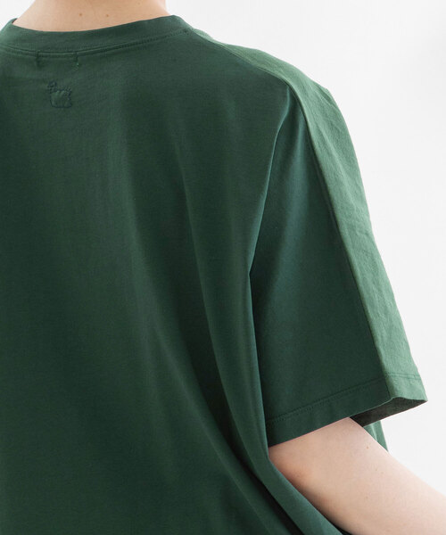 nop de nod(ノップドゥノッド)の「Clocheラミー布帛Tシャツ(Tシャツ/カットソー・レディース・ダークブルー/グリーン/ブラック/オフホワイト・M)」の16枚目の写真