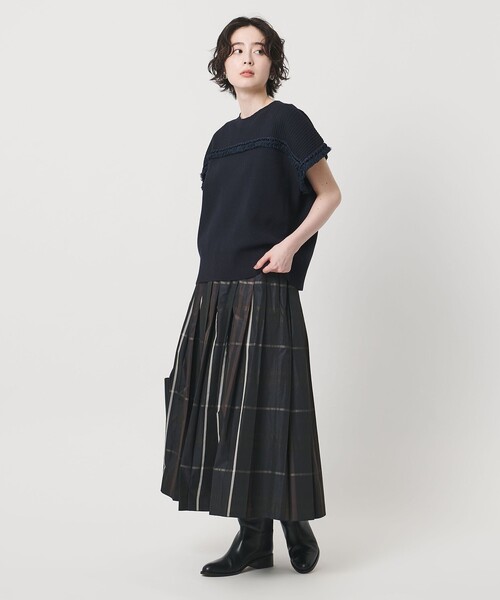 UNITED ARROWS(ユナイテッドアローズ)の「チェック タフタ プリーツスカート(スカート・レディース・その他7・36/38)」の4枚目の写真