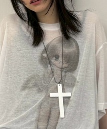 Never mind the XU / Chikashitsu+ | 【Nerd out XU】jujika / 【ナードアウトエックスユー】クロスチェーンネックレスシルバーネックレス(ネックレス)