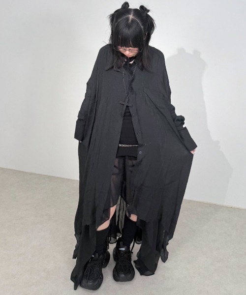 Never mind the XU / Chikashitsu+（ネバーマインド ザ エックスユー / チカシツプラス）の「【Nerd out XU】jujika  / 【ナードアウトエックスユー】クロスチェーンネックレスシルバーネックレス（ネックレス・メンズ・ホワイト/ブラック・ONE SIZE）」の14枚目の写真