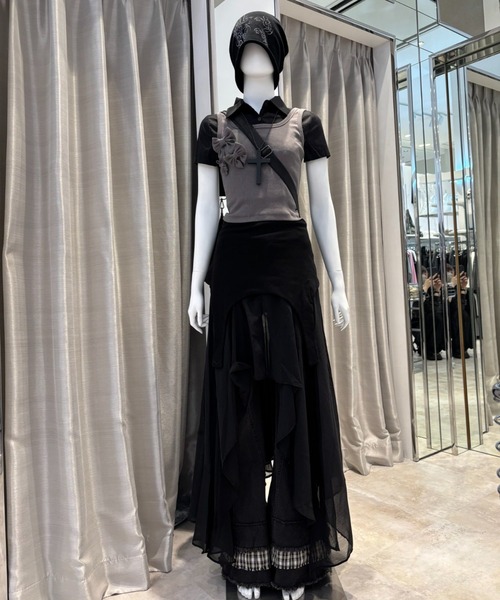 Never mind the XU / Chikashitsu+（ネバーマインド ザ エックスユー / チカシツプラス）の「【Nerd out XU】jujika  / 【ナードアウトエックスユー】クロスチェーンネックレスシルバーネックレス（ネックレス・メンズ・ホワイト/ブラック・ONE SIZE）」の22枚目の写真