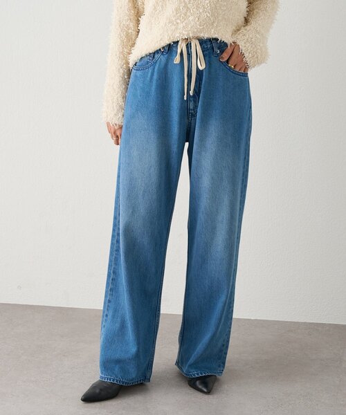 セール】ドロストストレートデニム《FRIPIER》（デニムパンツ