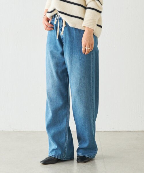 BEARDSLEY（ビアズリー）の「ドロストストレートデニム《FRIPIER》（デニムパンツ・レディース・インディゴブルー/サックスブルー・2/1/0）」の9枚目の写真