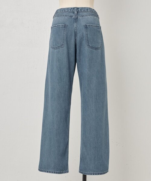 BEARDSLEY（ビアズリー）の「ドロストストレートデニム《FRIPIER》（デニムパンツ・レディース・インディゴブルー/サックスブルー・2/1/0）」の21枚目の写真