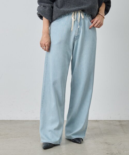セール】ドロストストレートデニム《FRIPIER》（デニムパンツ
