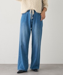 BEARDSLEYビアズリー　ワイドデニムパンツ　ジーンズ　アソートボタン　0 BEARDSLEYビアズリー ワイドデニムパンツ ジーンズ アソート