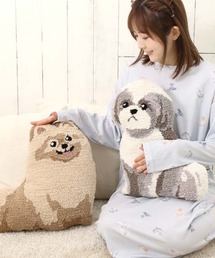 Bleu Bleuet（ブルーブルーエ）の「いぬもこもこダイカットクッション（クッション/クッションカバー）」